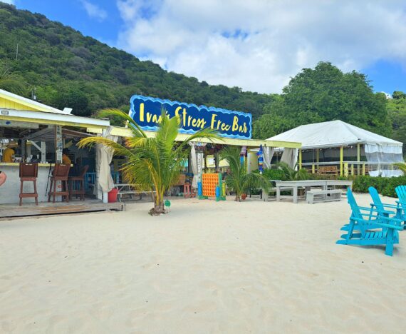 Beach bar called Ivan's on Jost Van Dyke