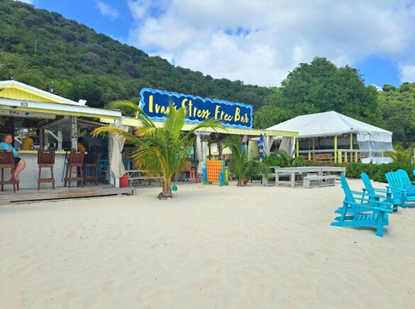 Beach bar called Ivan's on Jost Van Dyke